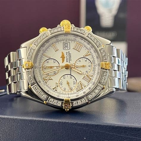 breitling chrono white roman diamonds|Breitling Crosswind Chronograph .